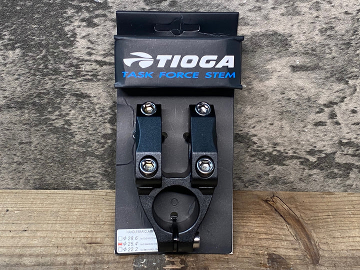 JK849 タイオガ TIOGA TASK FORCE STEM アルミ ステム 黒 Φ25.4