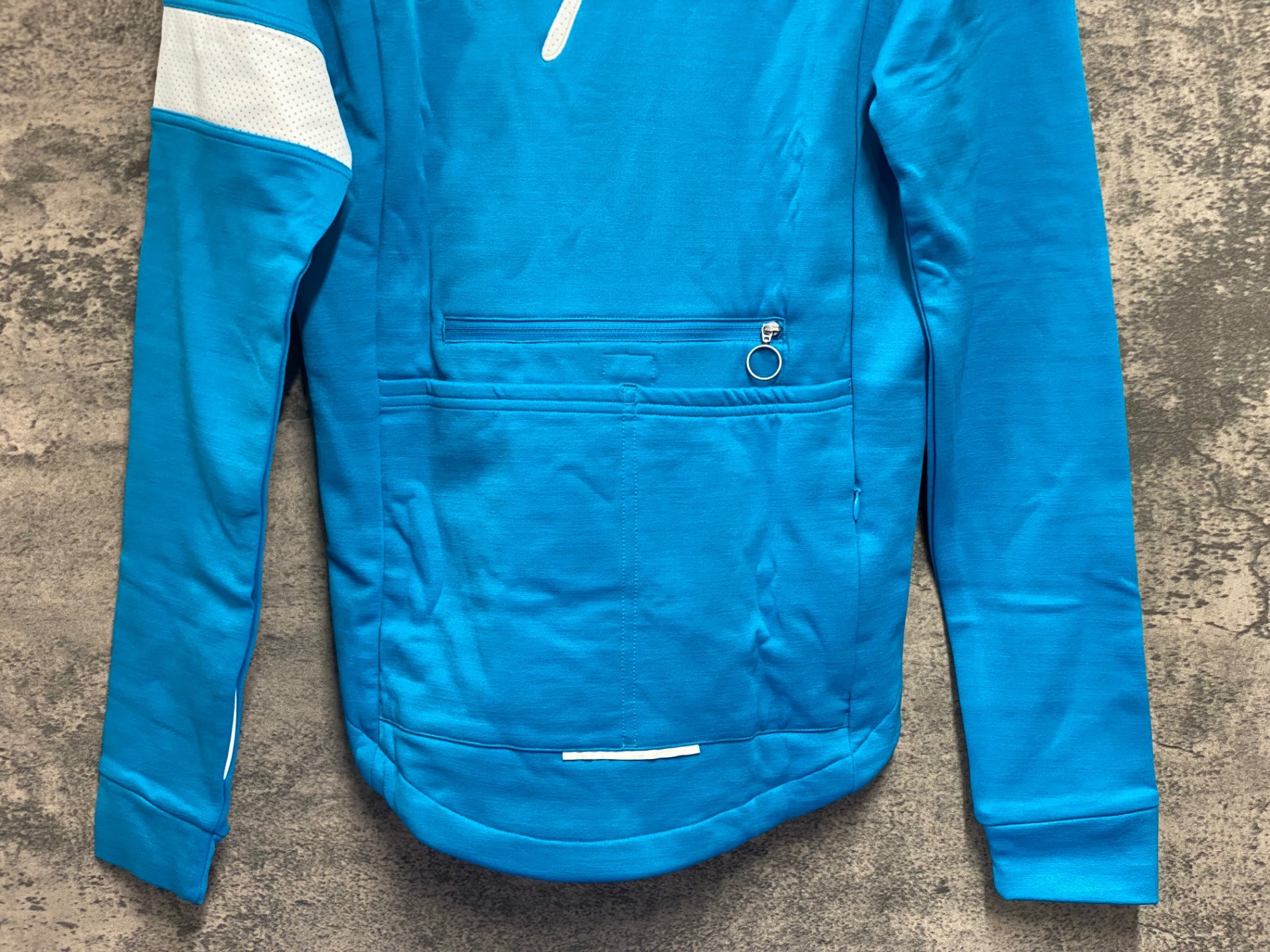 JV176 ラファ Rapha WINTER JERSEY 長袖 サイクルジャケット 水色 XS