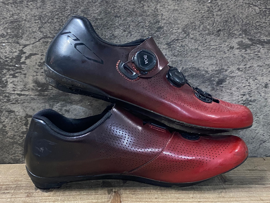 JR040 シマノ SHIMANO SHRC701M ビンディングシューズ SPD-SL 赤 EU46