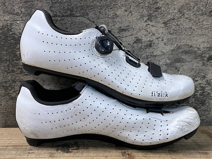 JV163 フィジーク fizik TEMPO OVERCURVE SHOES 3穴 ビンディングシューズ 白 EU43 ※スレ大