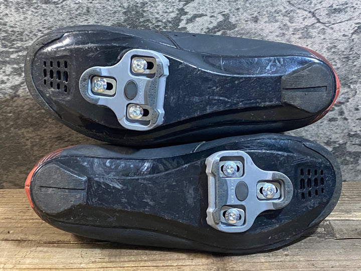 KC715 シマノ SHIMANO RP4 SHRP400 ビンディングシューズ 赤黒 EU41 3穴 ※汚れ ほつれあり