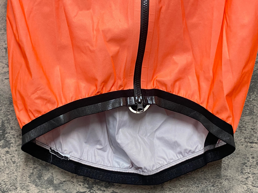 JZ085 アソス ASSOS EQUIPE RS Rain Vest lollyRed サイクルベスト ジレ オレンジ M ※タグカット