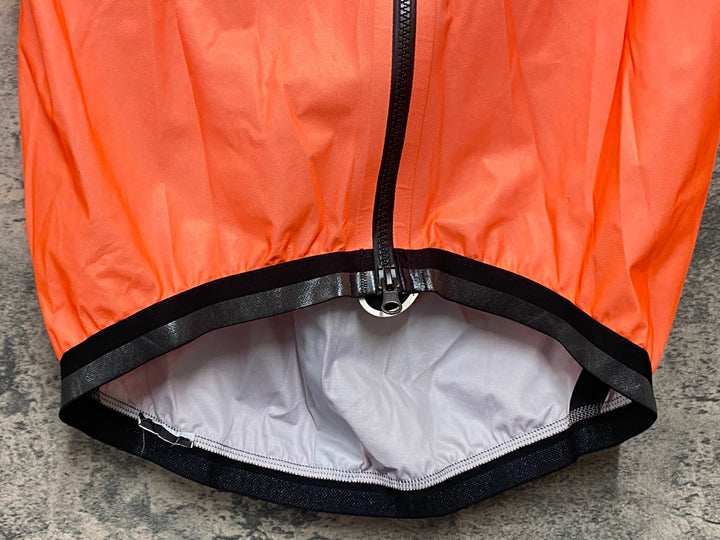 JZ085 アソス ASSOS EQUIPE RS Rain Vest lollyRed サイクルベスト ジレ オレンジ M ※タグカット