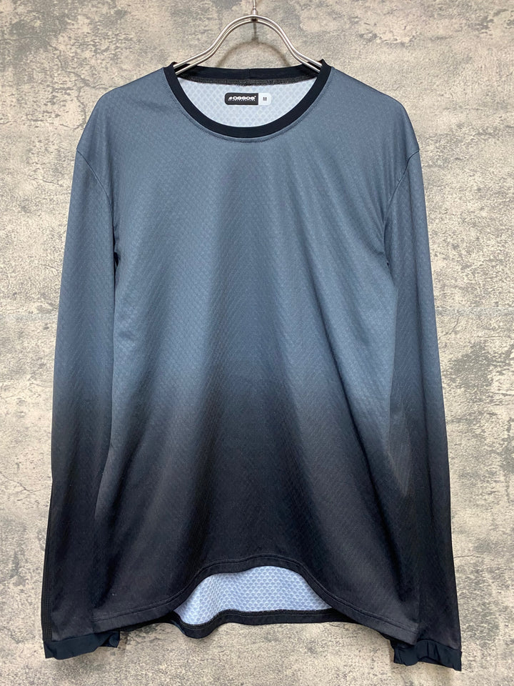 JM774 アソス ASSOS OFFROAD 長袖 トレイル ドライTシャツ グレー 黒 M