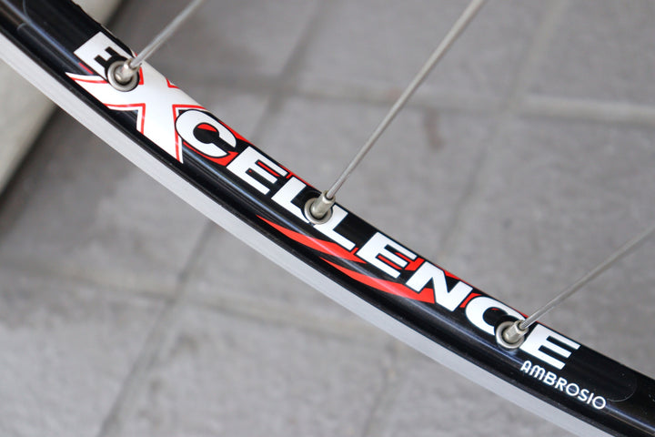 アンブロッシオ AMBROSIO エクセレンス EXCELLENCE リム デュラエース DURA-ACE 7900 ハブ 手組 アルミ クリンチャー ホイールセット シマノ 9/10S ホイールセット 【横浜店】
