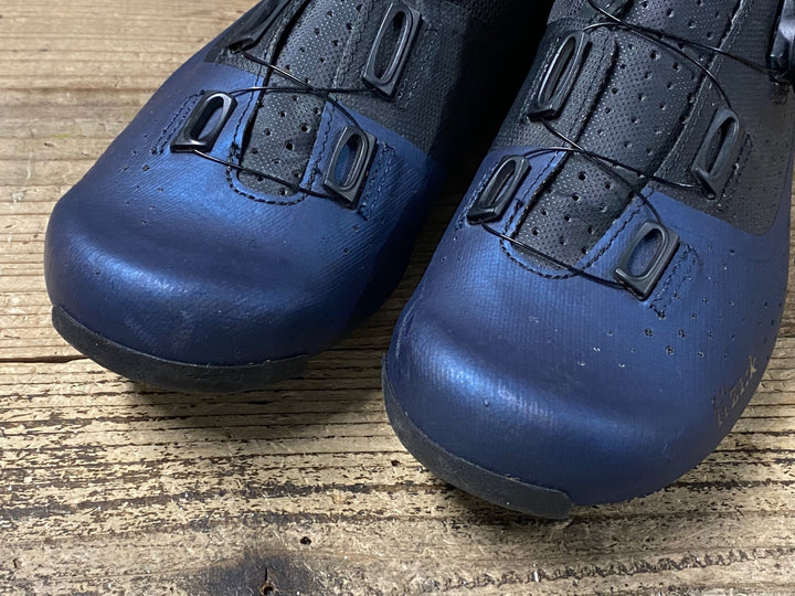 JT676 フィジーク fizik テンポ TEMPO OVERCURVE WIDE R4 ビンディングシューズ SPD-SL EUR 41 紺