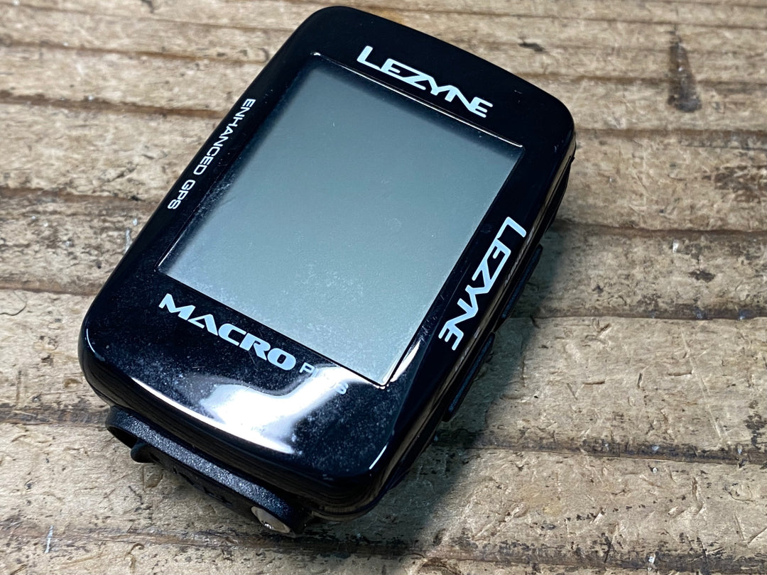 IR099 レザイン LEZYNE MACRO PLUS GPS サイクルコンピューター 黒 動作確認済