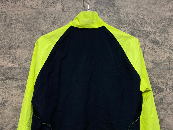 JW506 パールイズミ PEARL iZUMi 長袖 レインジャケット 黄 黒 S ※汚れ