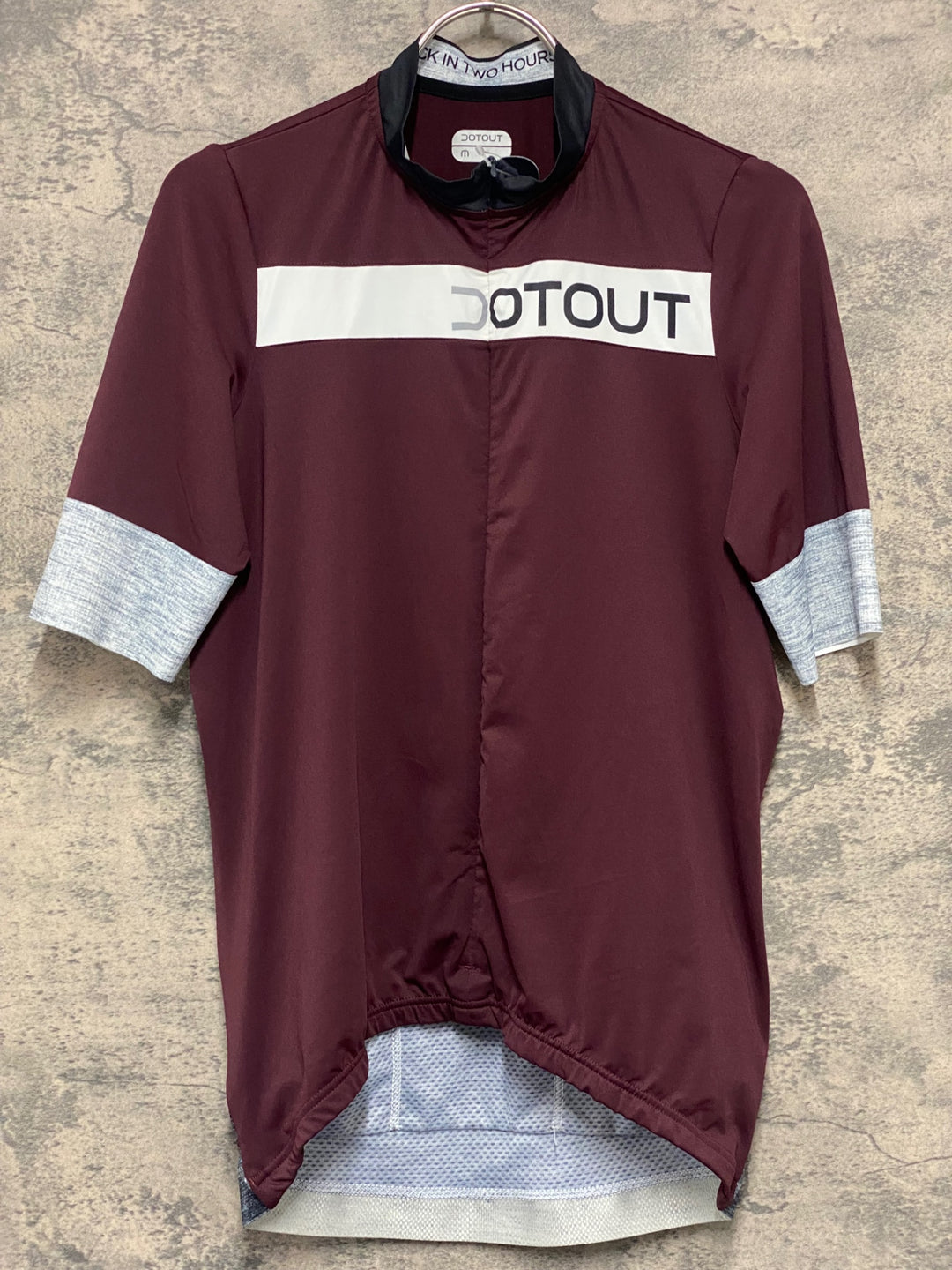 KM229 ドットアウト DOTOUT FANATICA JERSEY 半袖 サイクルジャージ バーガンディ M