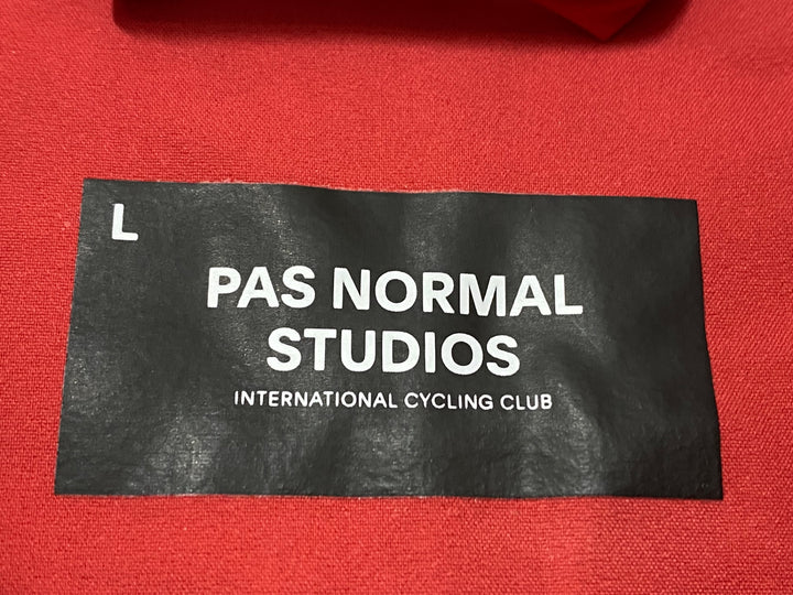JY627 パスノーマルスタジオ PAS NORMAL STUDIOS MENS STOW AWAY JACKET 長袖 ウィンドブレーカー 赤 L 未使用
