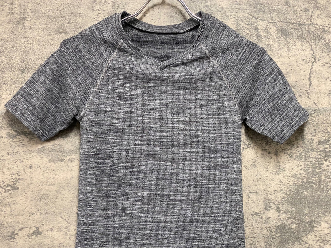 JV696 スペシャライズド SPECIALIZED SEAMLESS BASELAYER SS 半袖 ベースレイヤー グレー S