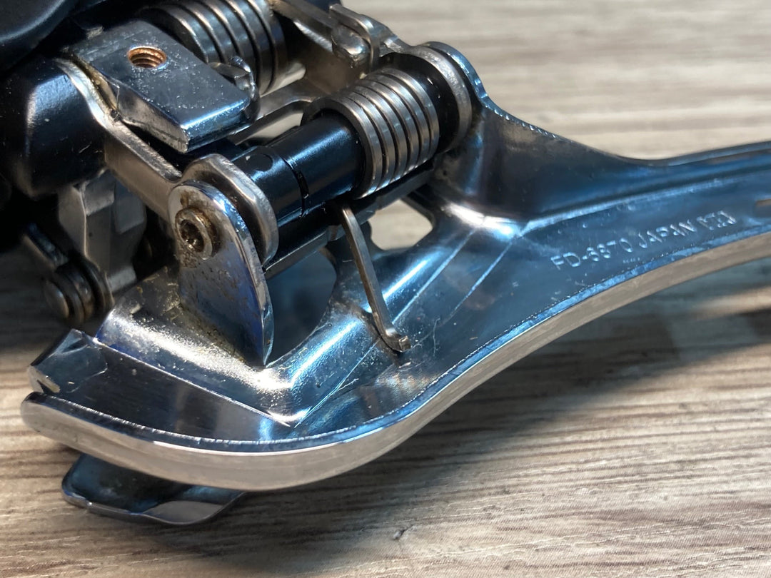IX115 シマノ SHIMANO アルテグラ ULTEGRA FD-6870 フロントディレイラー 2S Di2 直付け バンド付き Φ34.9  ※動作確認済