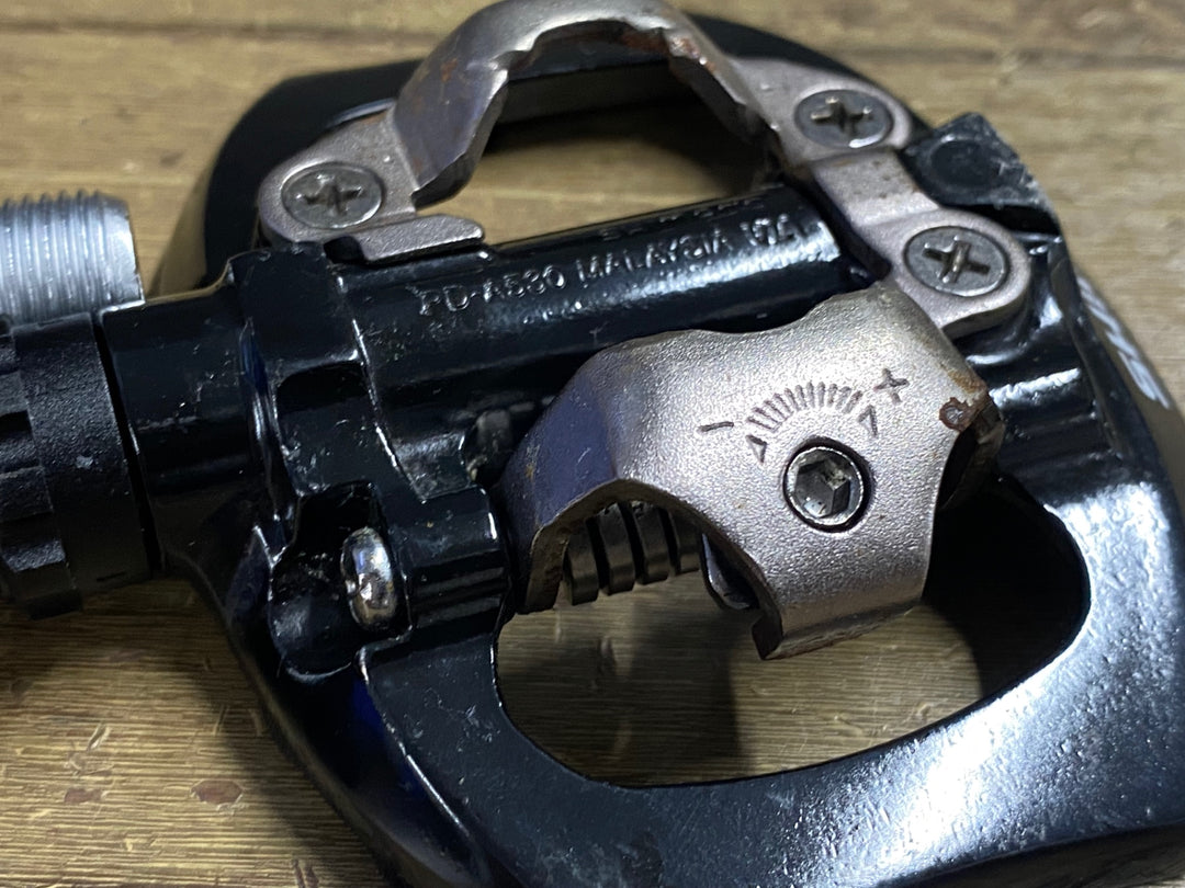 JW870 シマノ SHIMANO PD-A530 ビンディングペダル 黒 SPD 片面フラット