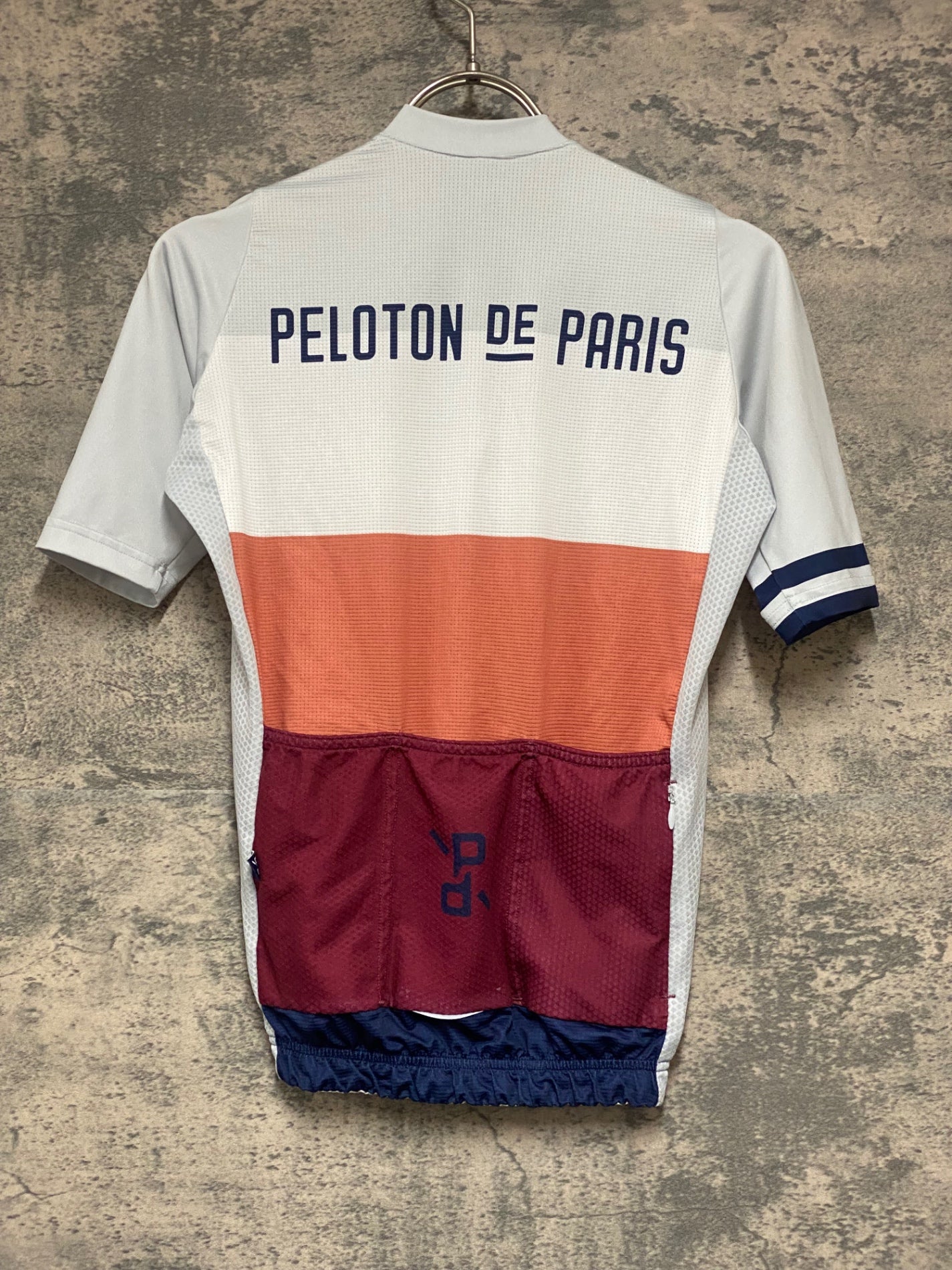 KH092 プロトンドパリ PELOTON DE PARIS 半袖 サイクルジャージ 白