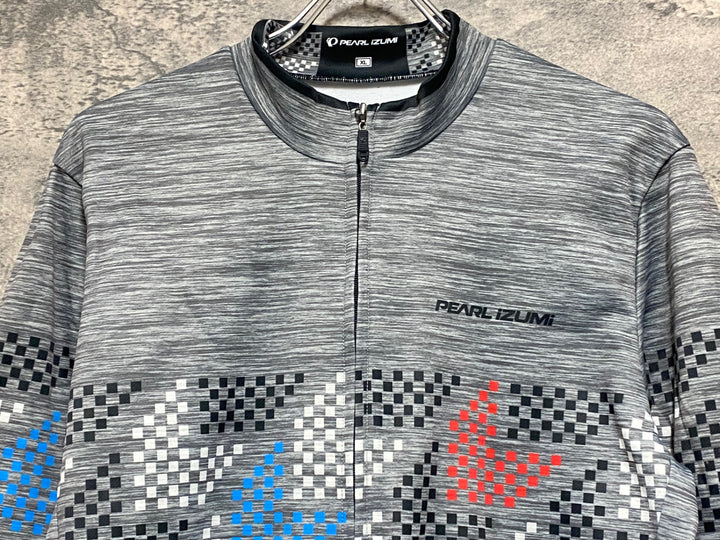 JZ431 パールイズミ PEARL iZUMi 長袖 サイクルジャージ 裏起毛 グレー XL