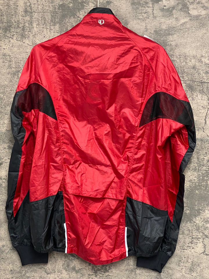JW083 パールイズミ PEARL iZUMi 長袖 ウインドブレイカー S 赤