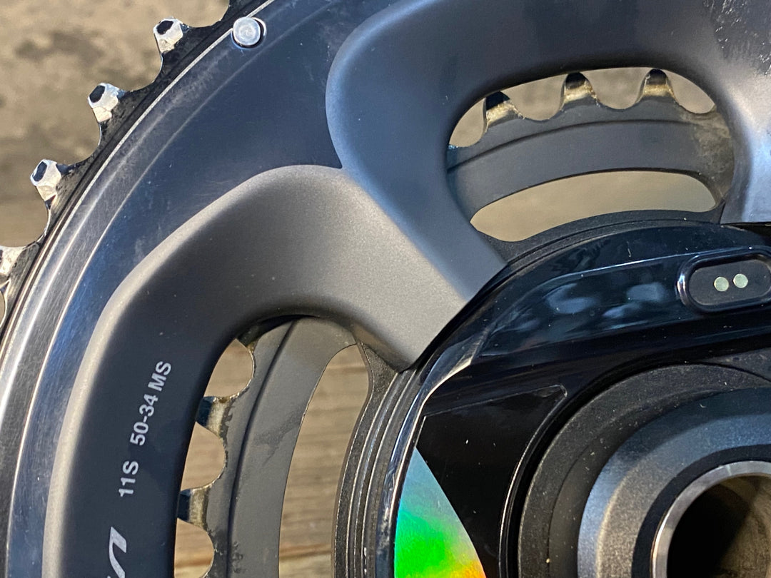 JQ115 マージーン MAGENE PES P505 クランク パワーメーター 165mm 接続確認済 チェーンリング SHIMANO FC-R8000 50/34T