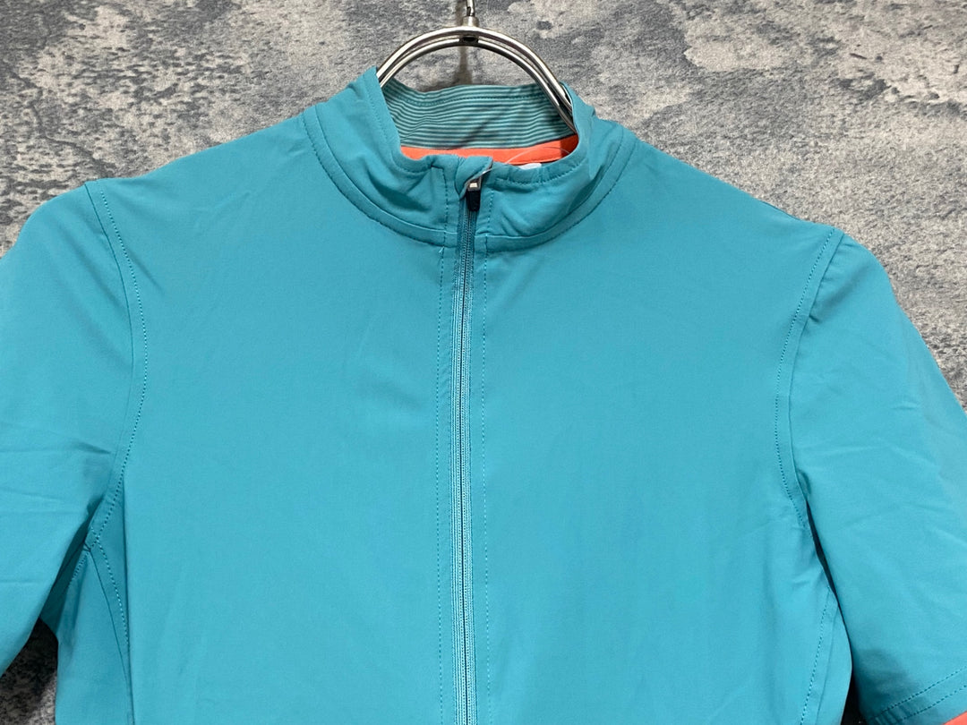 JX639 ラファ Rapha SOUPLESSE JERSEY 半袖 サイクルジャージ ターコイズ レディース S