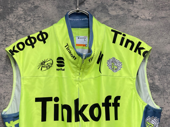 KJ852 スポーツフル sportful ジレ サイクルベスト 黄 L TINKOFF