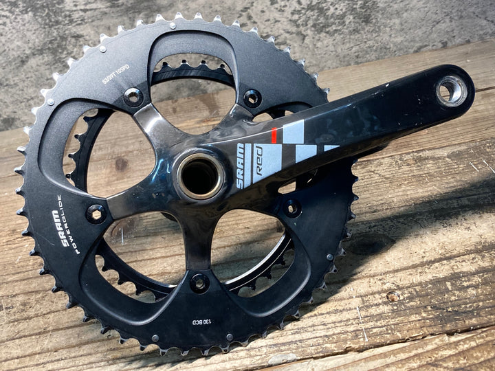 JM044 スラム SRAM レッド RED クランクセット 11S  172.5mm 53/39T 5ARM PCD130