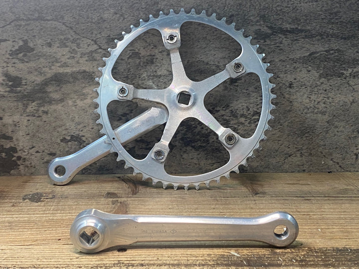 JJ007 カンパニョーロ CAMPAGNOLO STRADA クランクセット 170mm ERNESTO COLNAGO刻印チェーンリング 52T