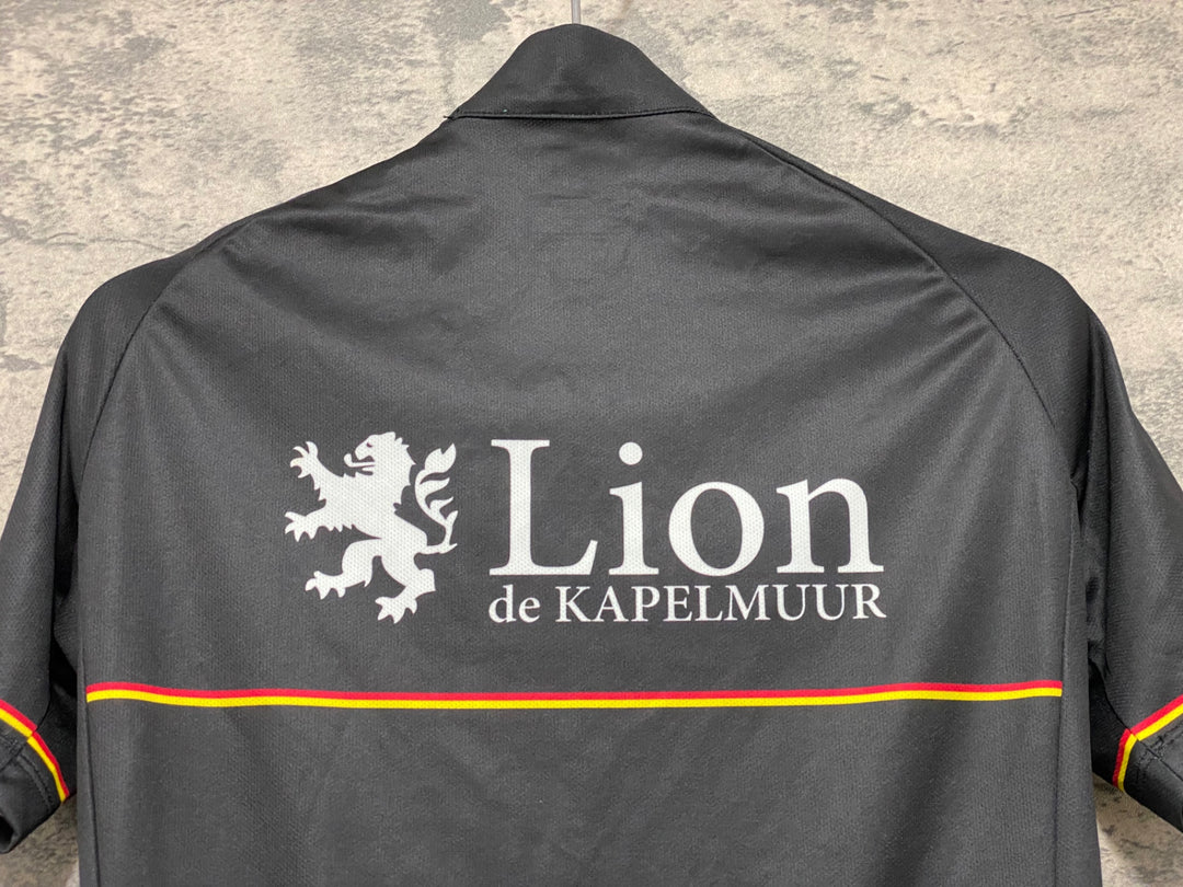 IZ412 リオンドカペルミュール Lion de KAPELMUUR 半袖 サイクルジャージ 黒 S