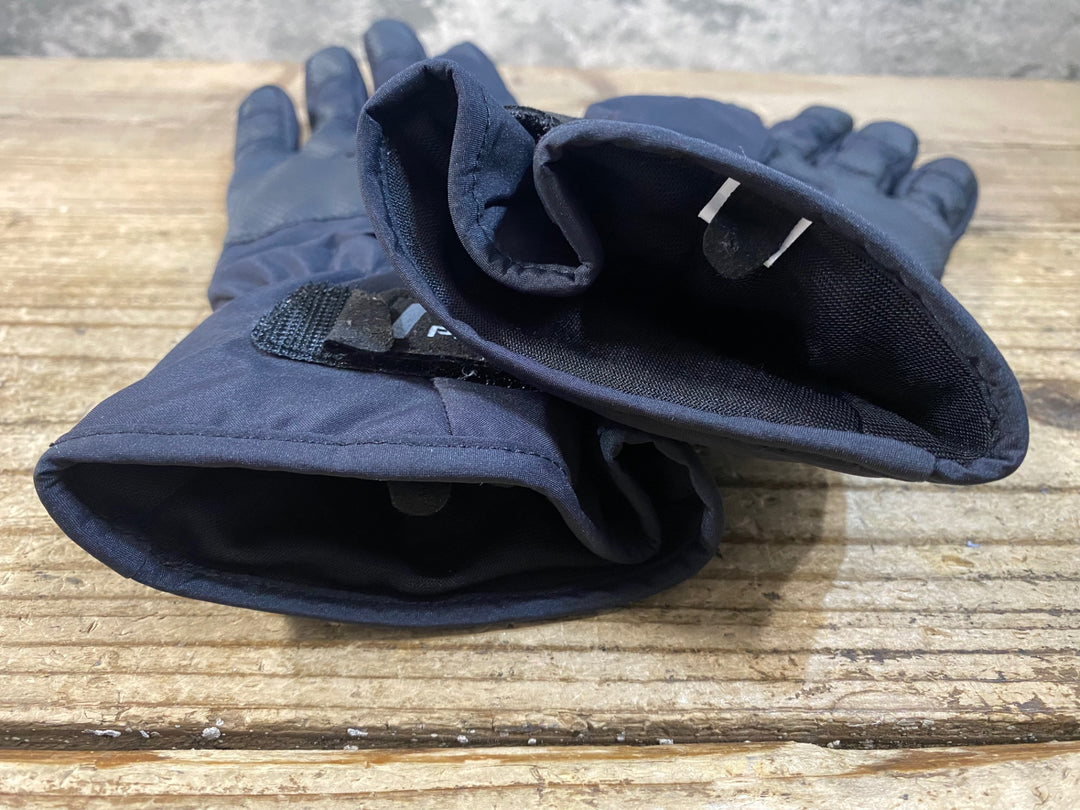 KJ043 パールイズミ PEARL iZUMi 長指 ウィンターグローブ 黒 M