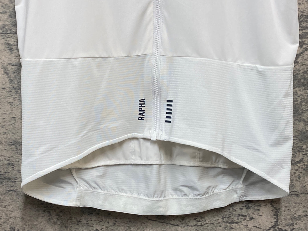 KQ587 ラファ Rapha PRO TEAM JERSEY 半袖 サイクルジャージ 白 M