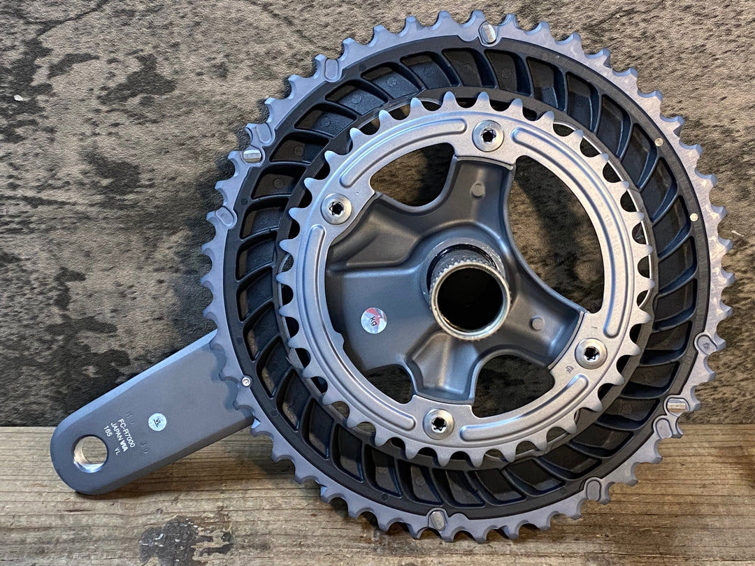JR641 シマノ SHIMANO 105 FC-R7000 クランクセット 50/34T 165mm シルバー