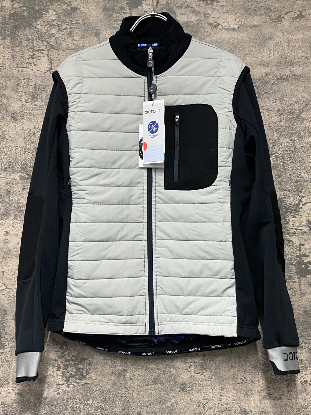 JW407 ドットアウト DOTOUT Spirited Jacket 長袖 サイクルジャケット グレー M 裏起毛