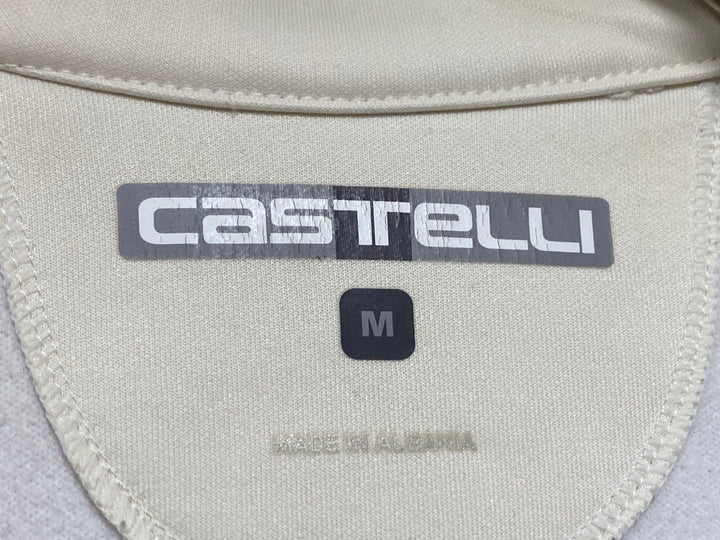 JV432 カステリ CASTELLI 長袖 サイクルジャージ 白 M 裏起毛