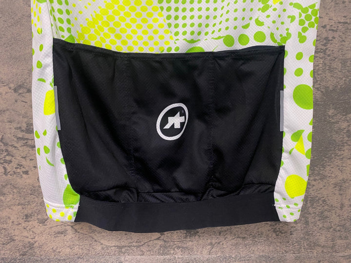 JI975 アソス assos Erlkoenig SS Jersey 半袖 サイクルジャージサイクルジャージ 白黄緑 S