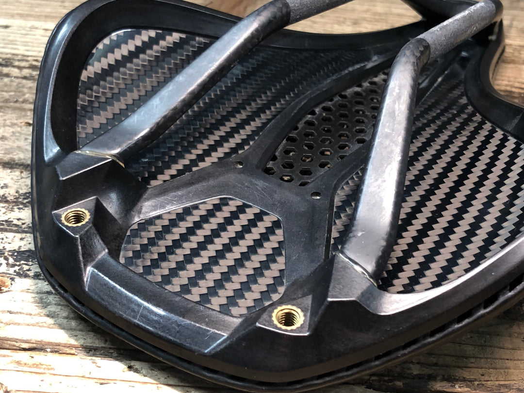 JM125 スペシャライズド SPECIALIZED S-WORKS POWER MIRROR サドル 黒 155mm カーボンレール ※内部破損のためジャンク