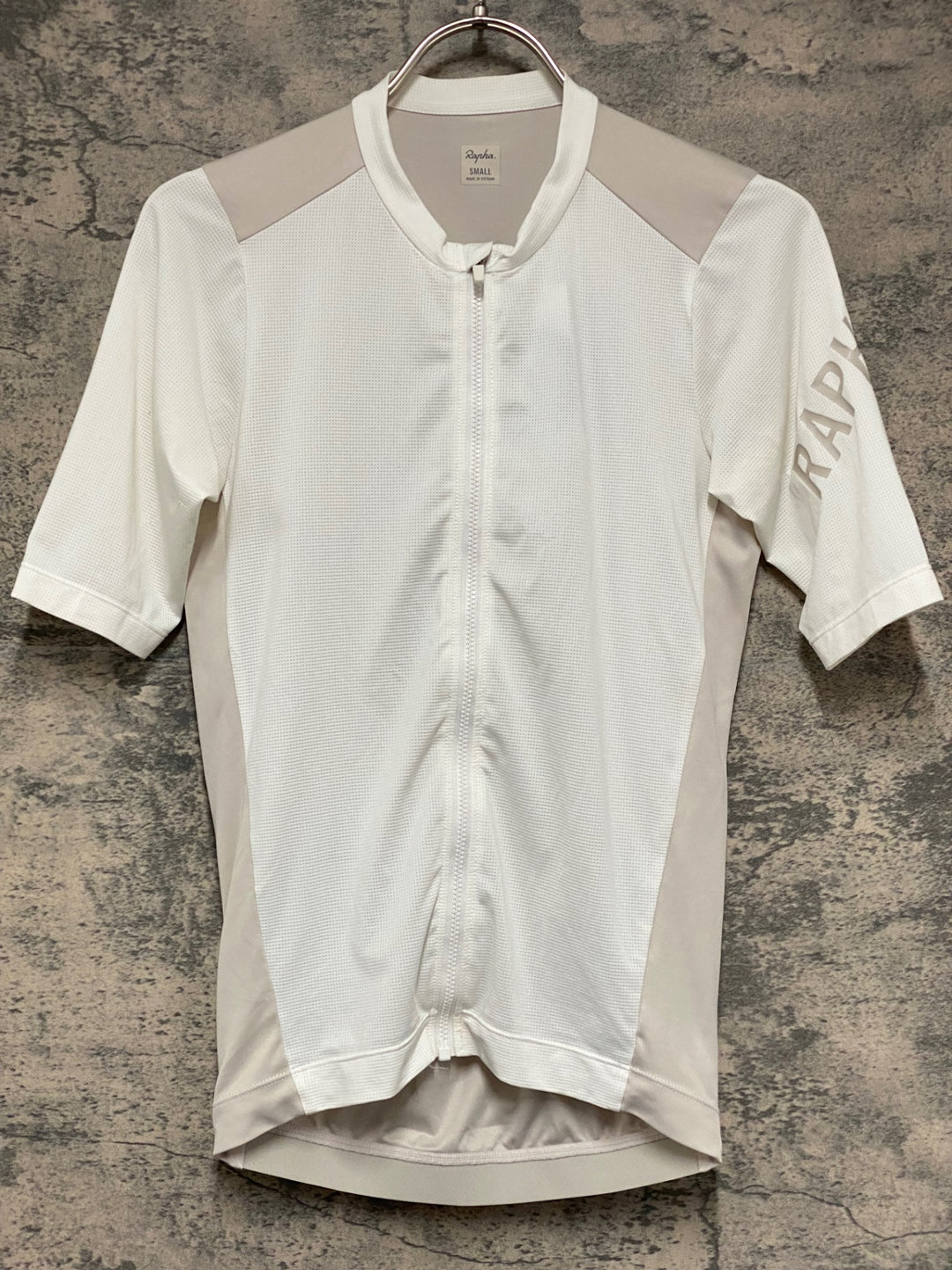 KM416 ラファ Rapha MENS PRO TEAM JERSEY 半袖 サイクルジャージ 白 ベージュ S