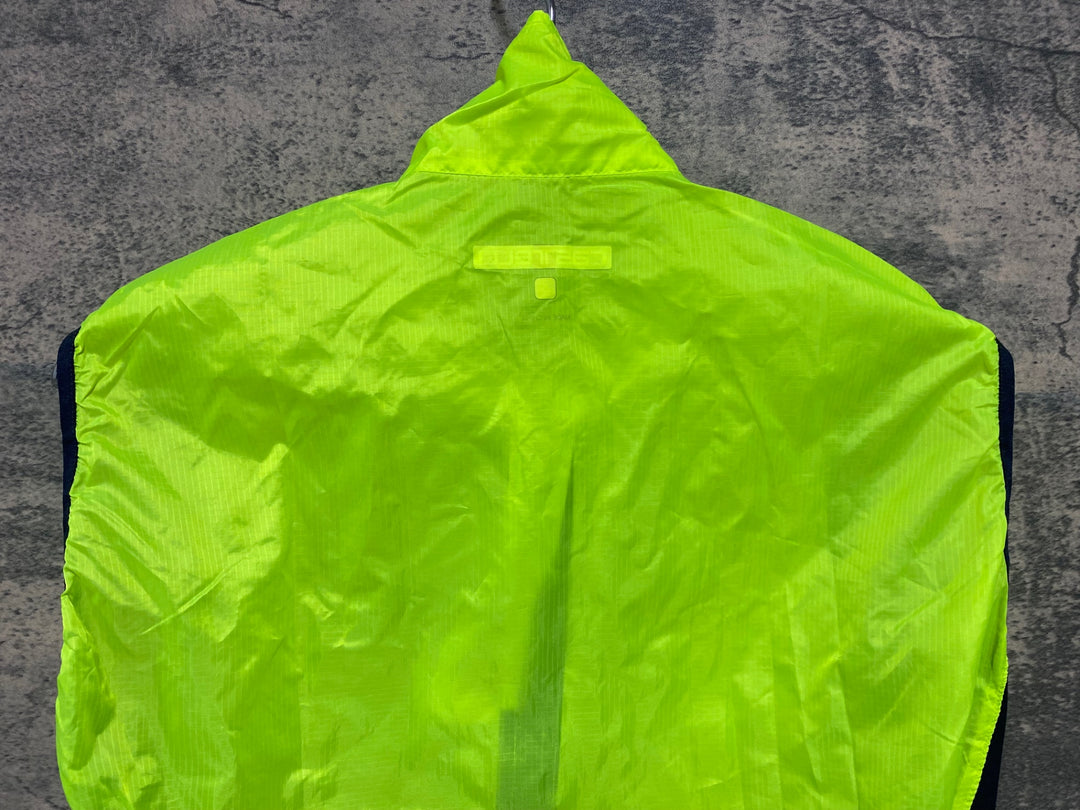 JT128 カステリ CASTELLI サイクルベスト ジレ 黄緑 S