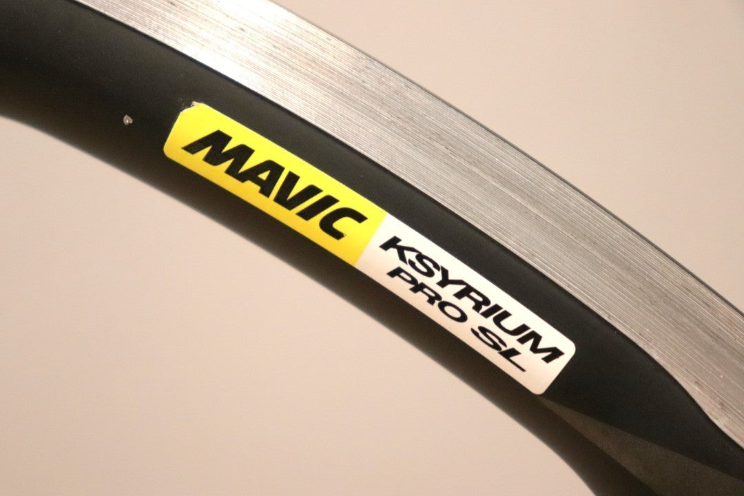 訳アリ マヴィック MAVIC キシリウム KSYRIUM PRO SL アルミ クリンチャー ホイールセット シマノ11/12S 15C 【仙台店】