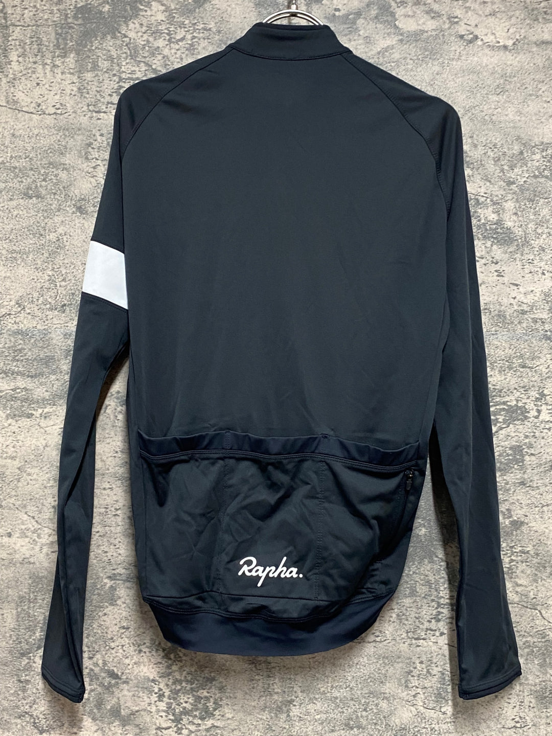 JS963 ラファ Rapha CORE LONG SLEEVE JERSEY 長袖 サイクルジャージ 黒 S 裏起毛