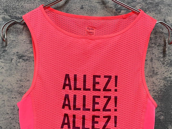KM445 ラファ Rapha SOUPLESS BASE LAYER SLEEVELESS ノースリーブ ベースレイヤー ピンク XS レディース