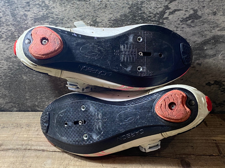 JV512 シディ SIDI GENIUS 5-FIT ビンディングシューズ 白ピンク EU38 W