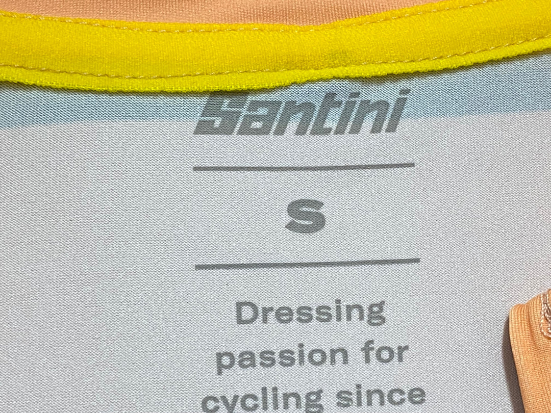 JT127 サンティーニ Santini 半袖サイクルジャージ オレンジ S POLARTEC