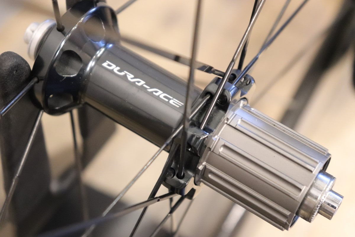 シマノ SHIMANO デュラエース DURA-ACE WH-9000 C50 TU カーボン チューブラー ホイールセット シマノ 12/11S  ワイドリム 24mm 【さいたま浦和店】