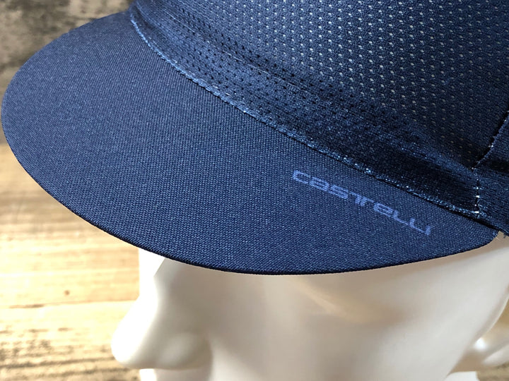 KE159 カステリ CASTELLI サイクルキャップ 紺 フリーサイズ