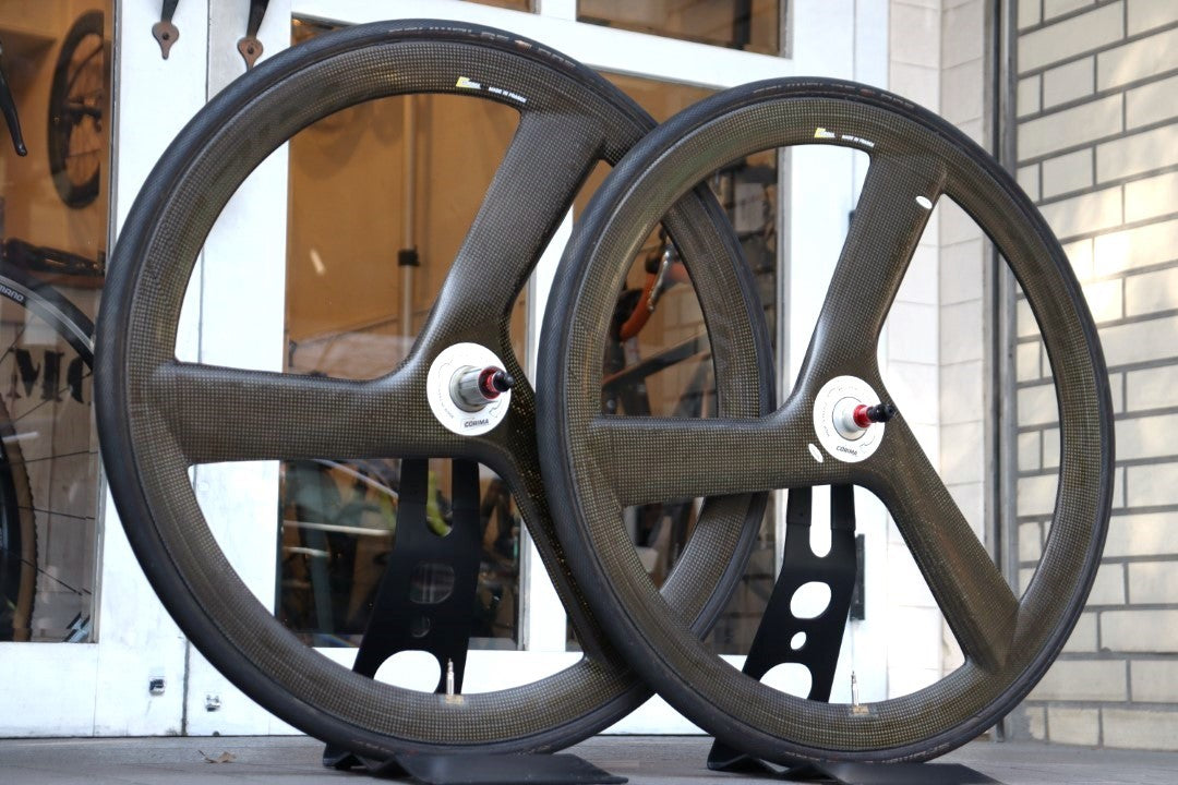 コリマ CORIMA 3SPOKE CERAMIC カーボン チューブラー バトンホイール ホイールセット シマノ11S/12S ナローリム 22mm 【横浜店】