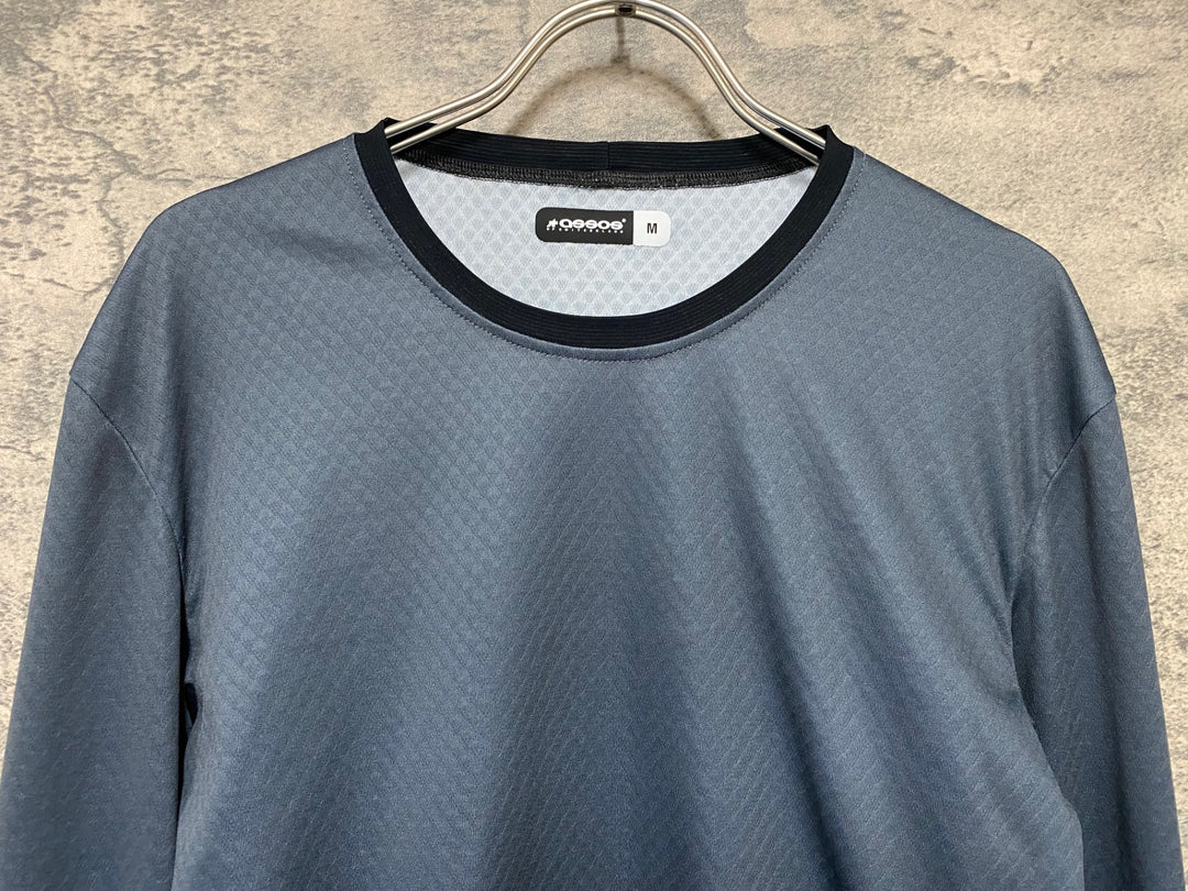 JM774 アソス ASSOS OFFROAD 長袖 トレイル ドライTシャツ グレー 黒 M