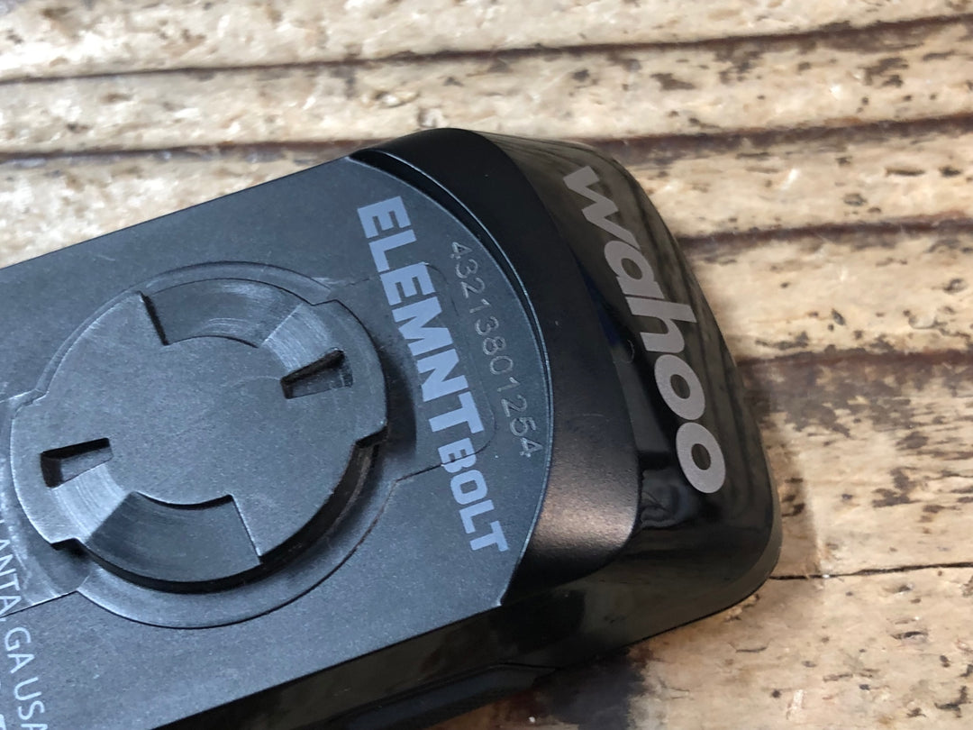 JY340 ワフー wahoo エレメント ELEMNT BOLT WFCC5 V2 サイクルコンピューター 動作確認済み