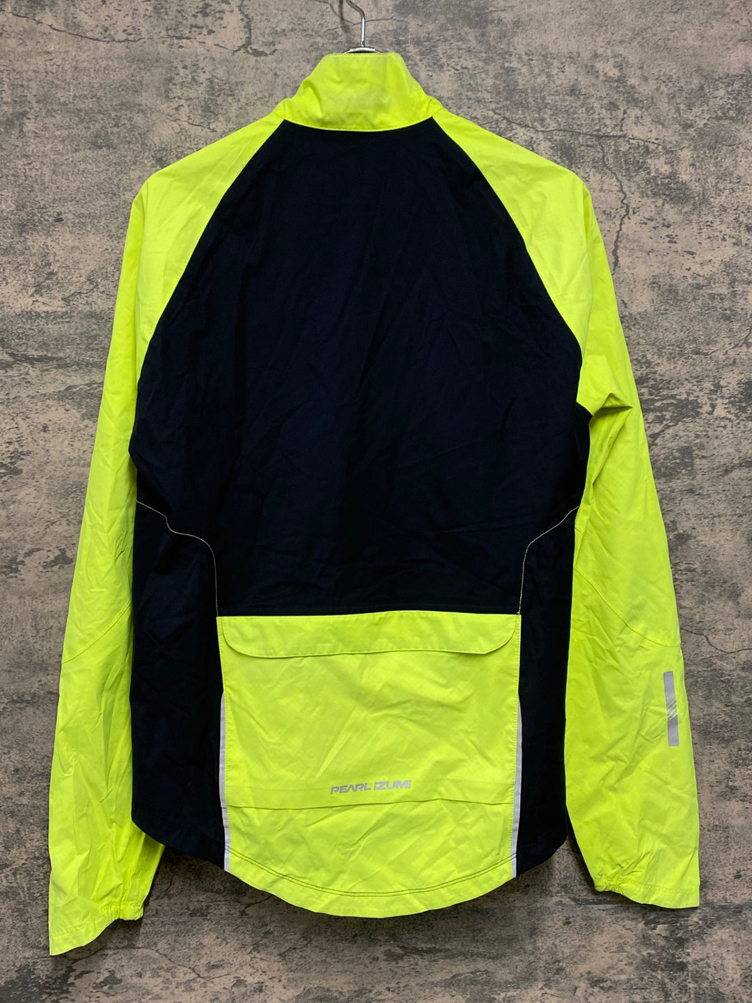 JW506 パールイズミ PEARL iZUMi 長袖 レインジャケット 黄 黒 S ※汚れ