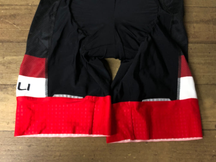 JV730 カステリ CASTELLI COMPETITIONE ビブショーツ 黒赤 L