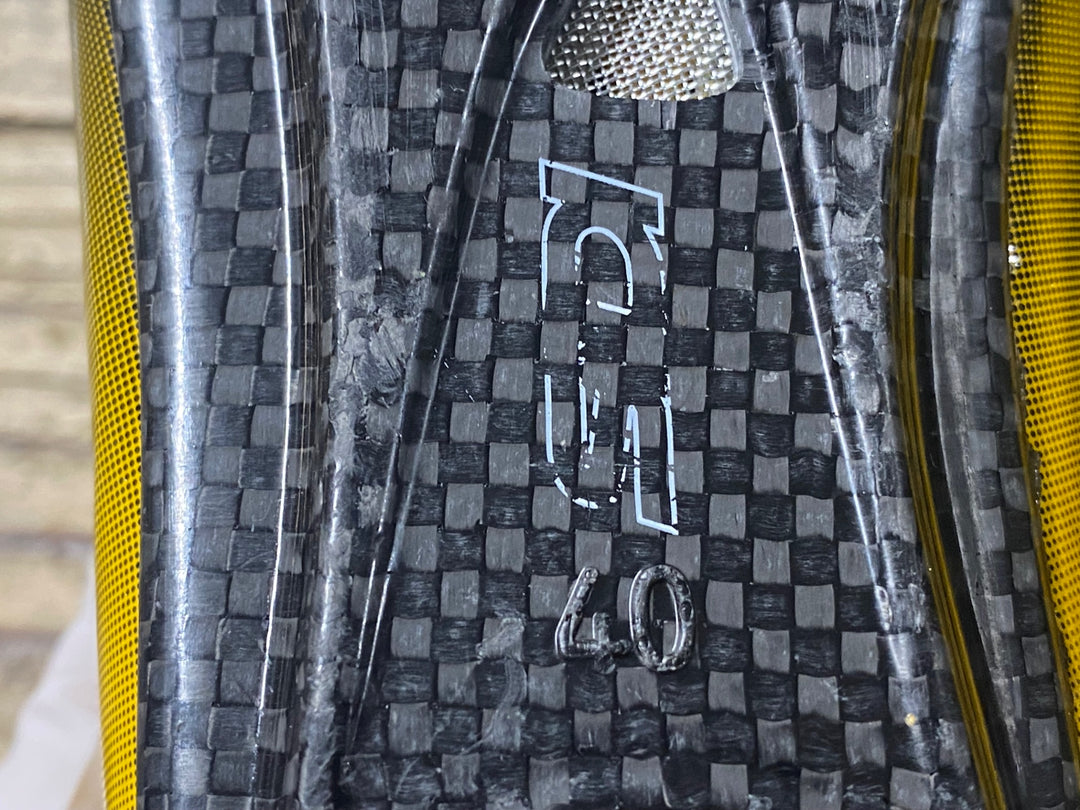 KH239 シディ SIDI WIRE Carbon Vernice Chris Froome Limited Edition ビンディングシューズ 3穴 黄色 EU40 ※傷や汚れあり
