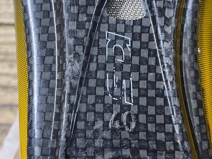 KH239 シディ SIDI WIRE Carbon Vernice Chris Froome Limited Edition ビンディングシューズ 3穴 黄色 EU40 ※傷や汚れあり
