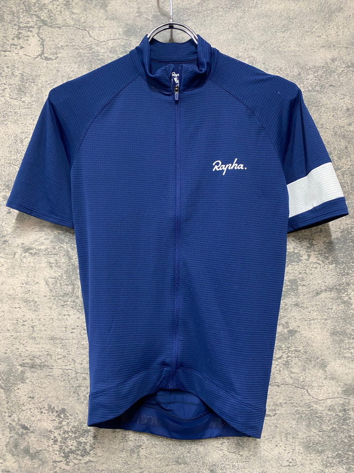 JG338 ラファ Rapha RCC PRO TEAM JERSEY 半袖 サイクルジャージ 紺 XS
